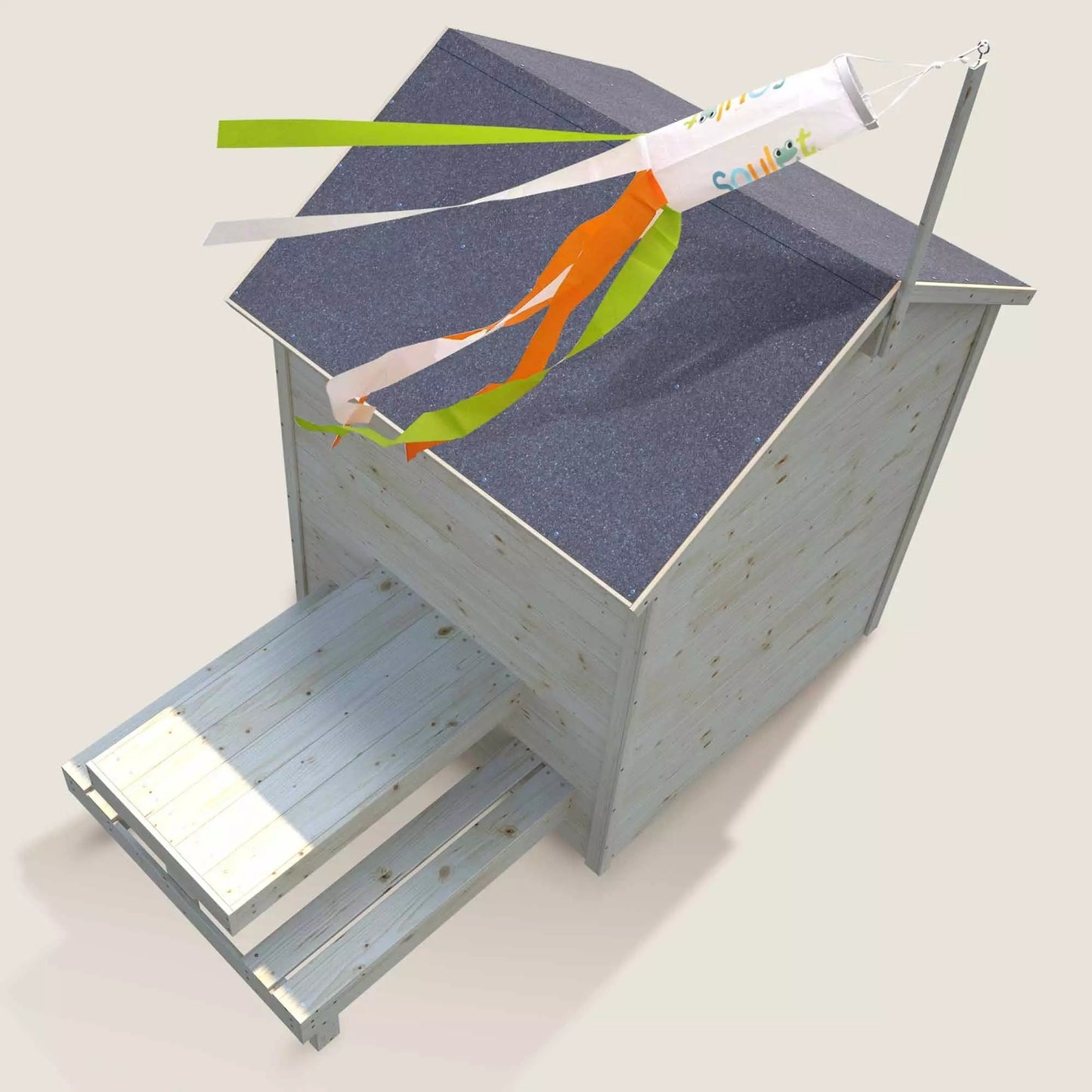 Casita infantil de madera con mesa y bancos Tiana Soulet