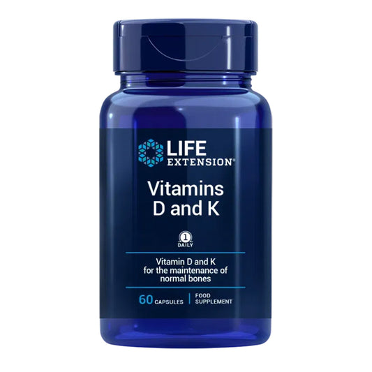 Vitamins D & K, Life Extension 60 cápsulas