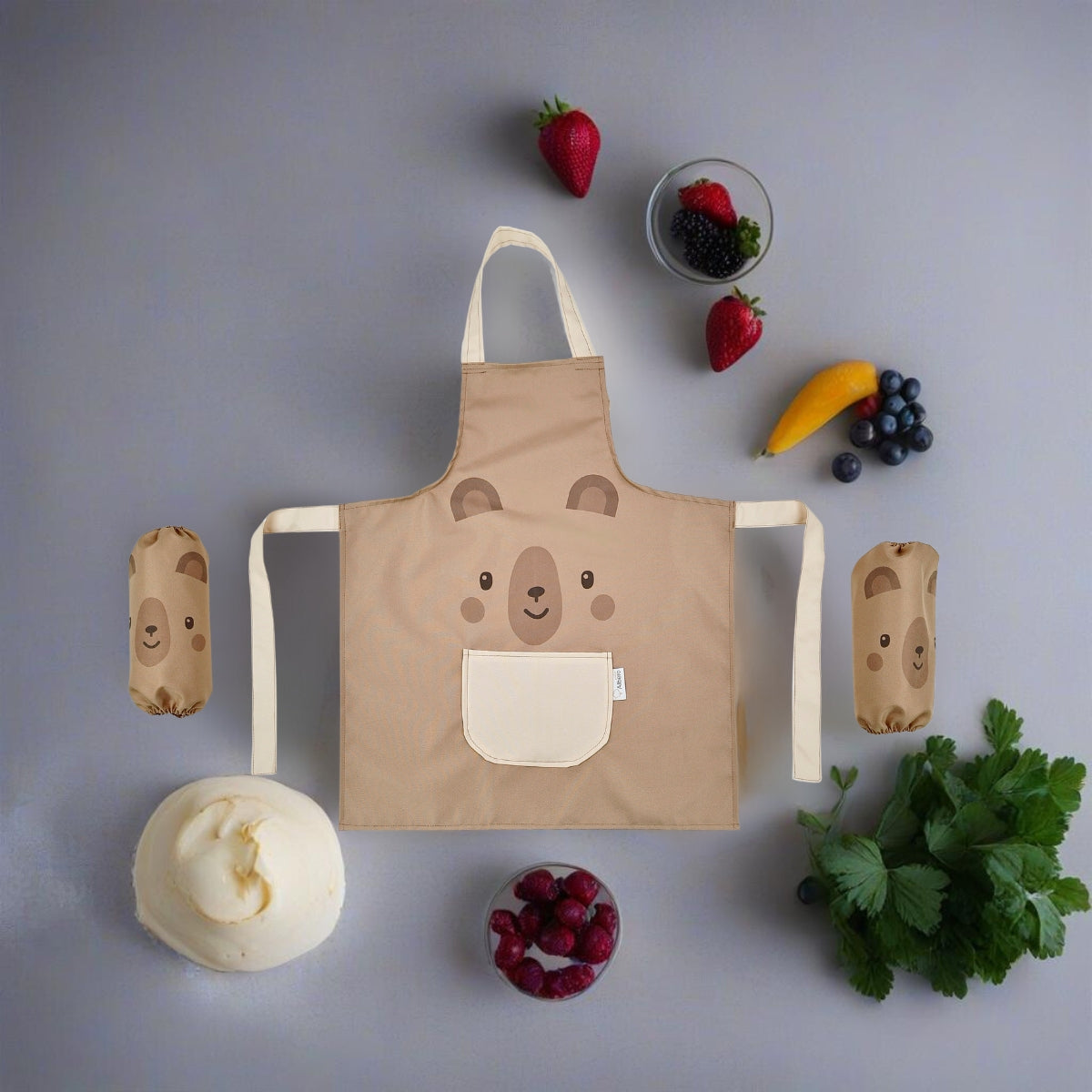 Delantal Impermeable Infantil Con Mangas 60x50 Cm Teddy Bear