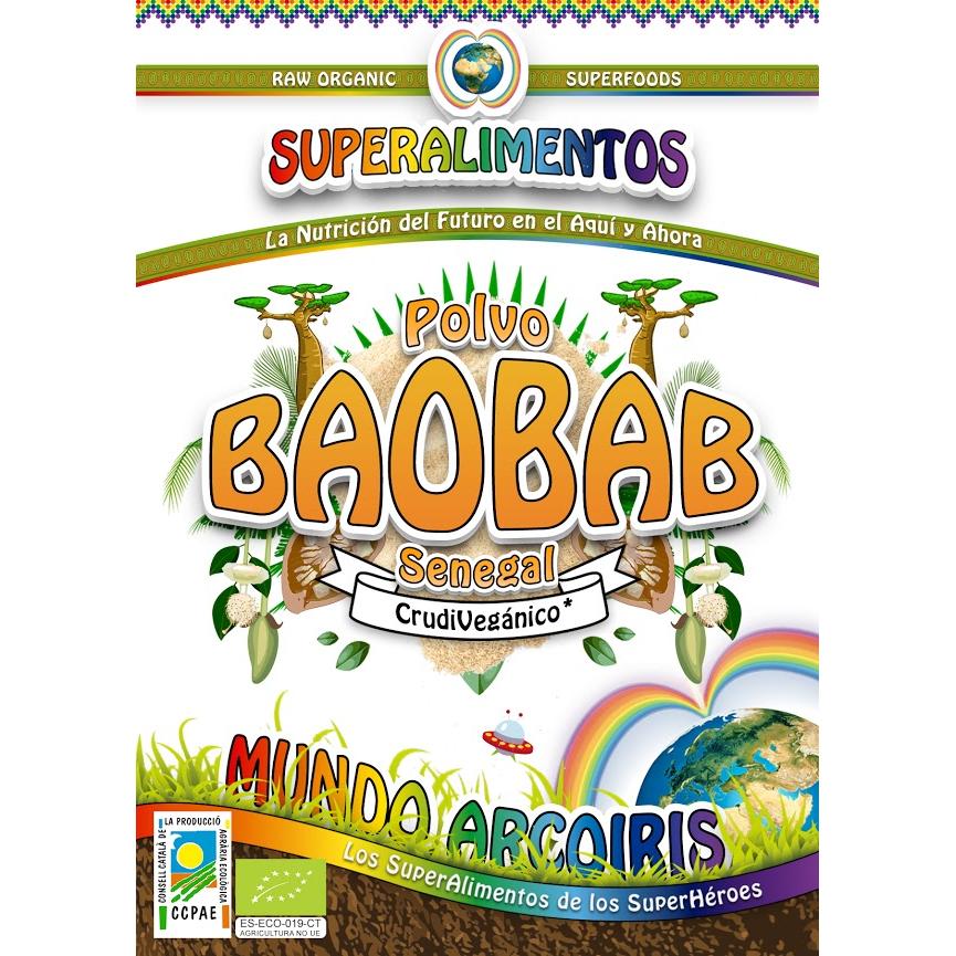 Baobab ecológico en polvo Mundo ArcoIris  1 kg