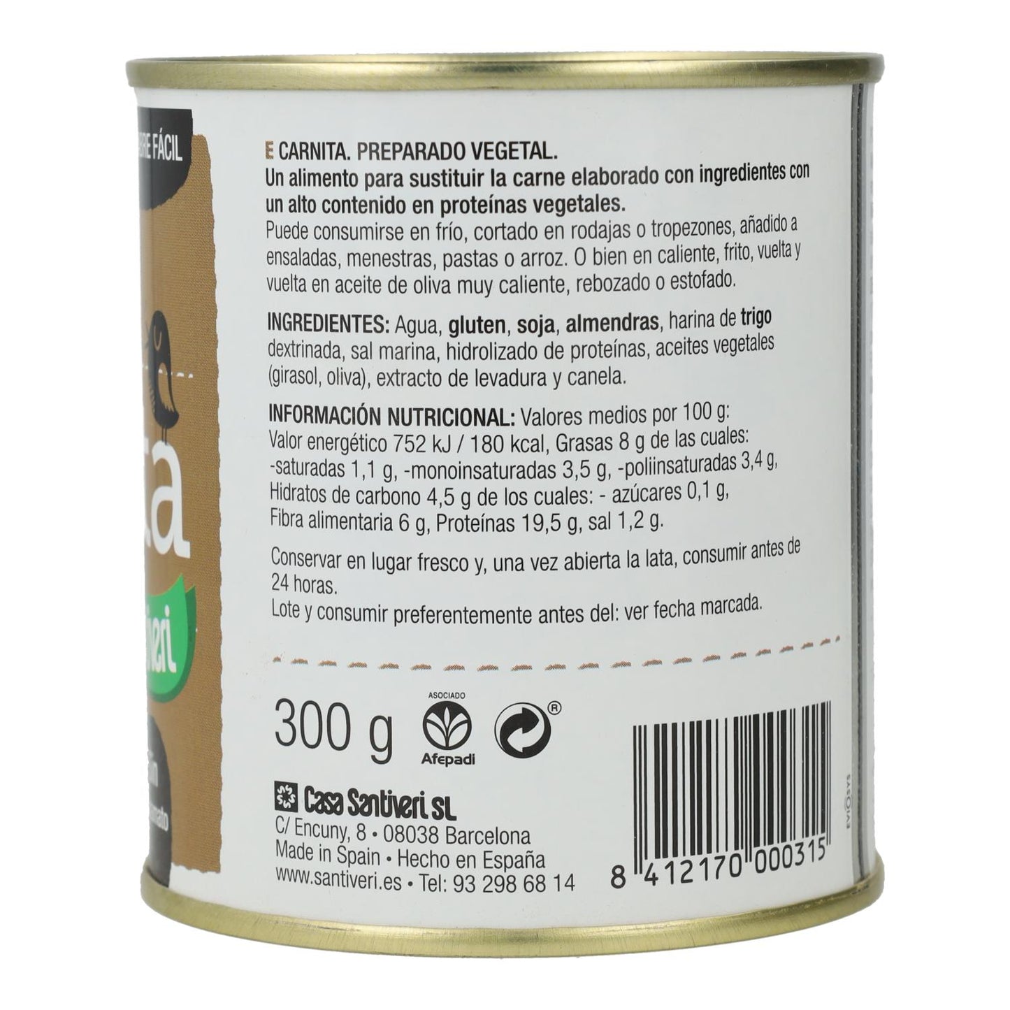 Carnita Vegetal Santiveri 300 g