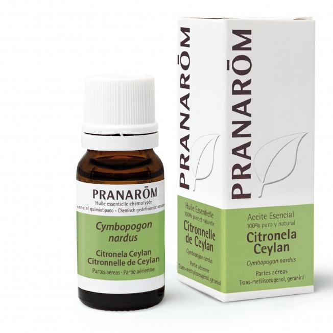 Aceite esencial Citronela Ceylan Partes Aereas Pranarom 10 ml