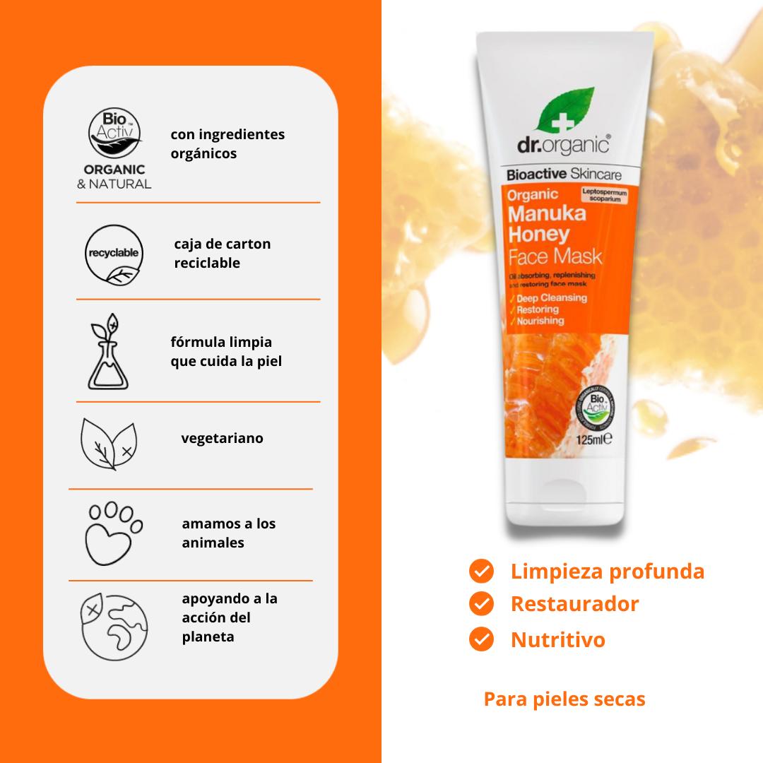 Face Mask Miel de Manuka Dr. Organic, 125ml