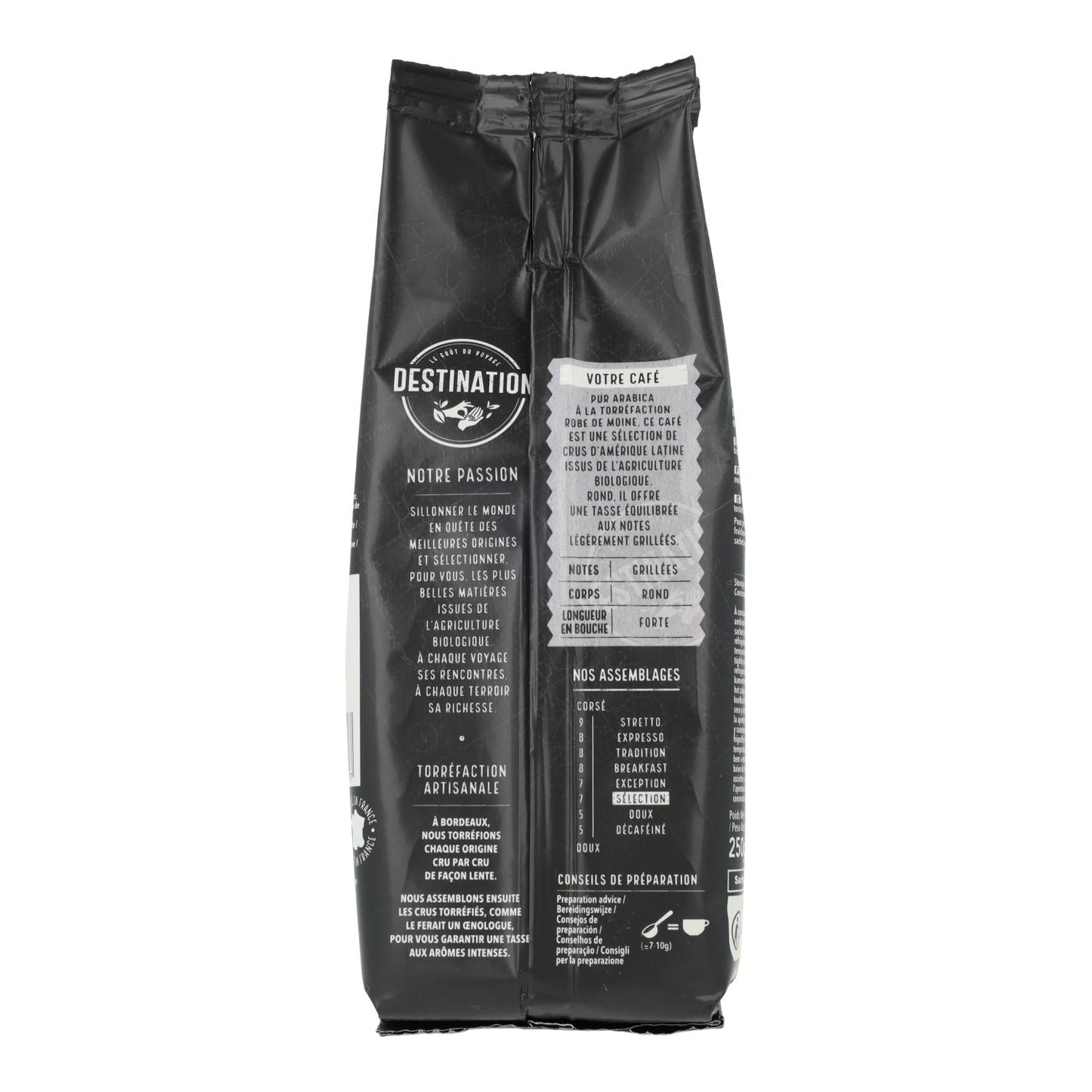 Café molido Selección 100 % Arábica Bio Destination 250 g