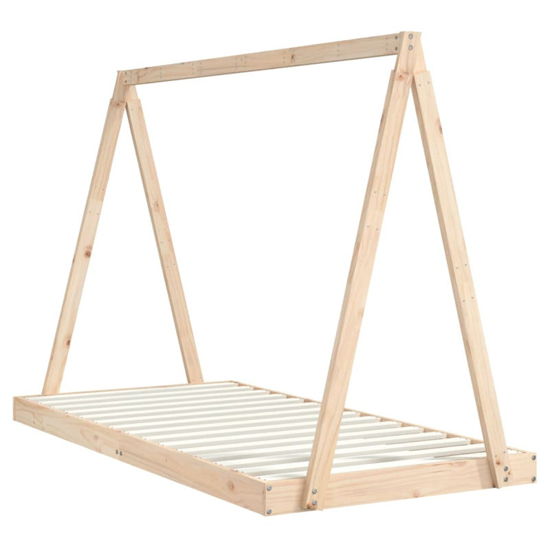 Vidaxl Estructura De Cama Infantil Madera Maciza De Pino 90x190 Cm_5