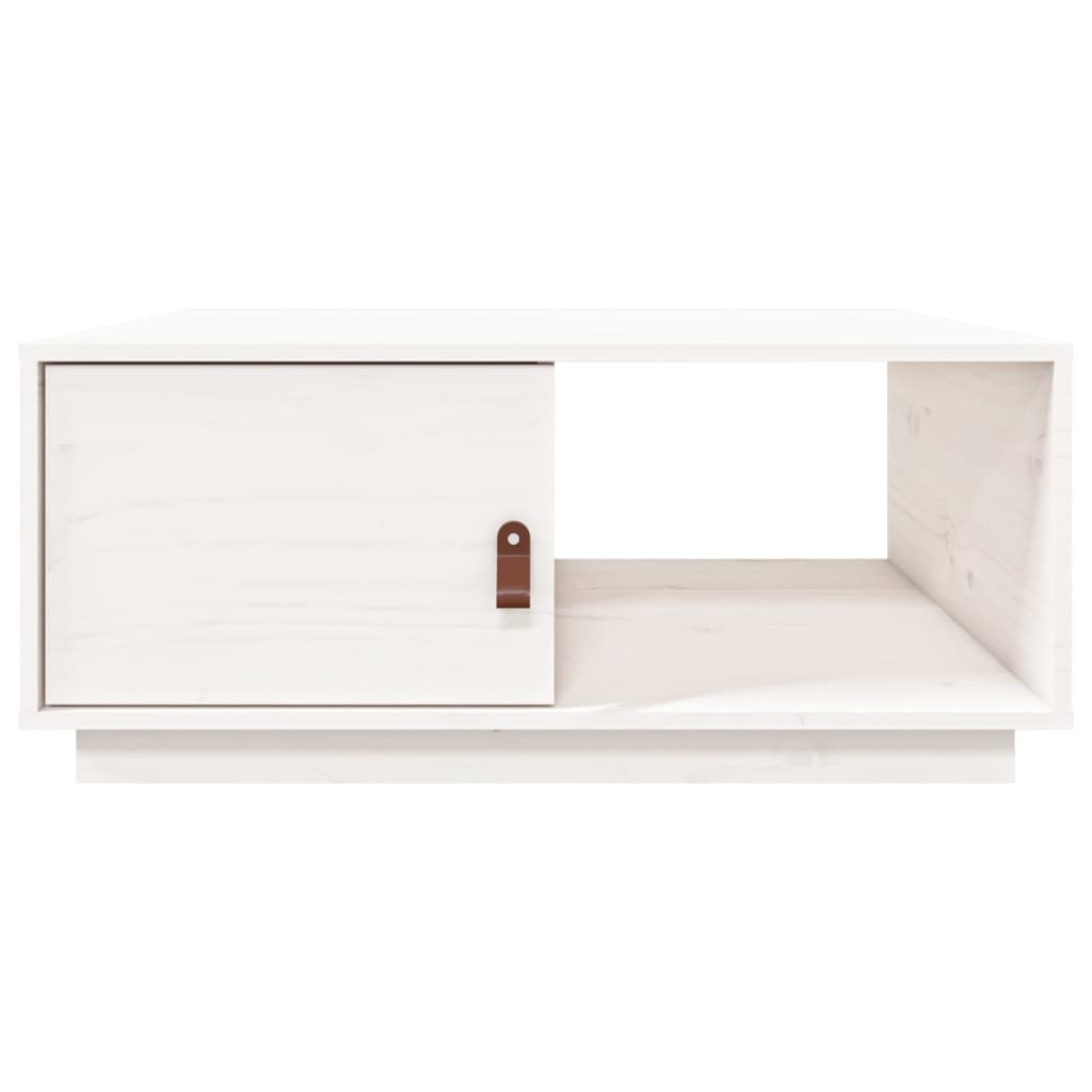 Mesa De Centro De Madera Maciza De Pino Blanco 80x50x35,5 Cm_4