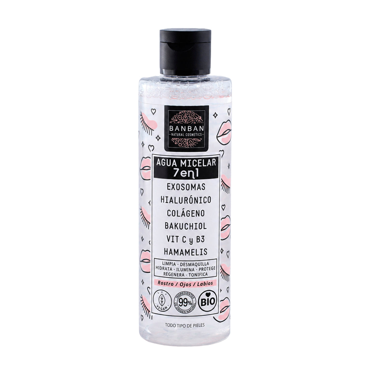 Agua Micelar 7 En 1 Exosomas Hialurónico Bio 250ml Banban_0