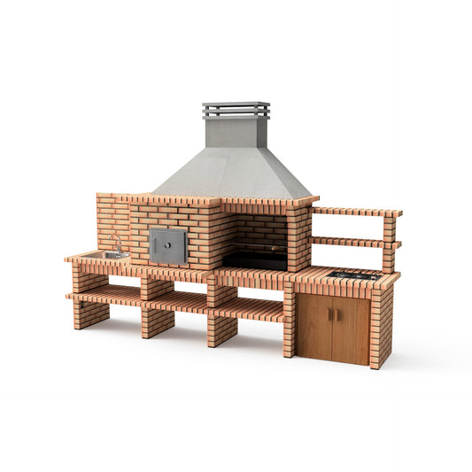 Cocina de exterior - Barbacoa + Horno Luxor Royal Gourmet Movelar