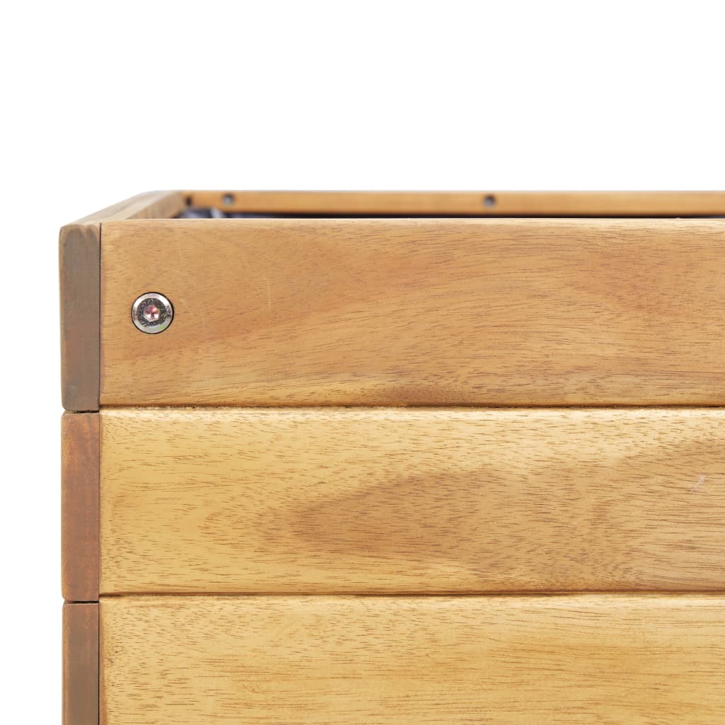 Jardinera Elevada De Madera Maciza De Acacia 78,5x58,5x78,5 Cm_5