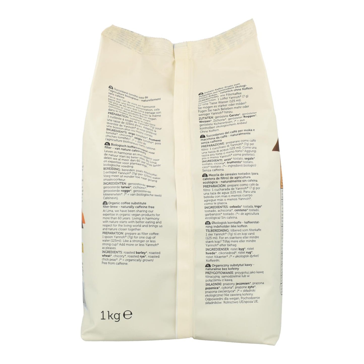 Cereales tostados filtro Yannoh ECO Lima 1kg