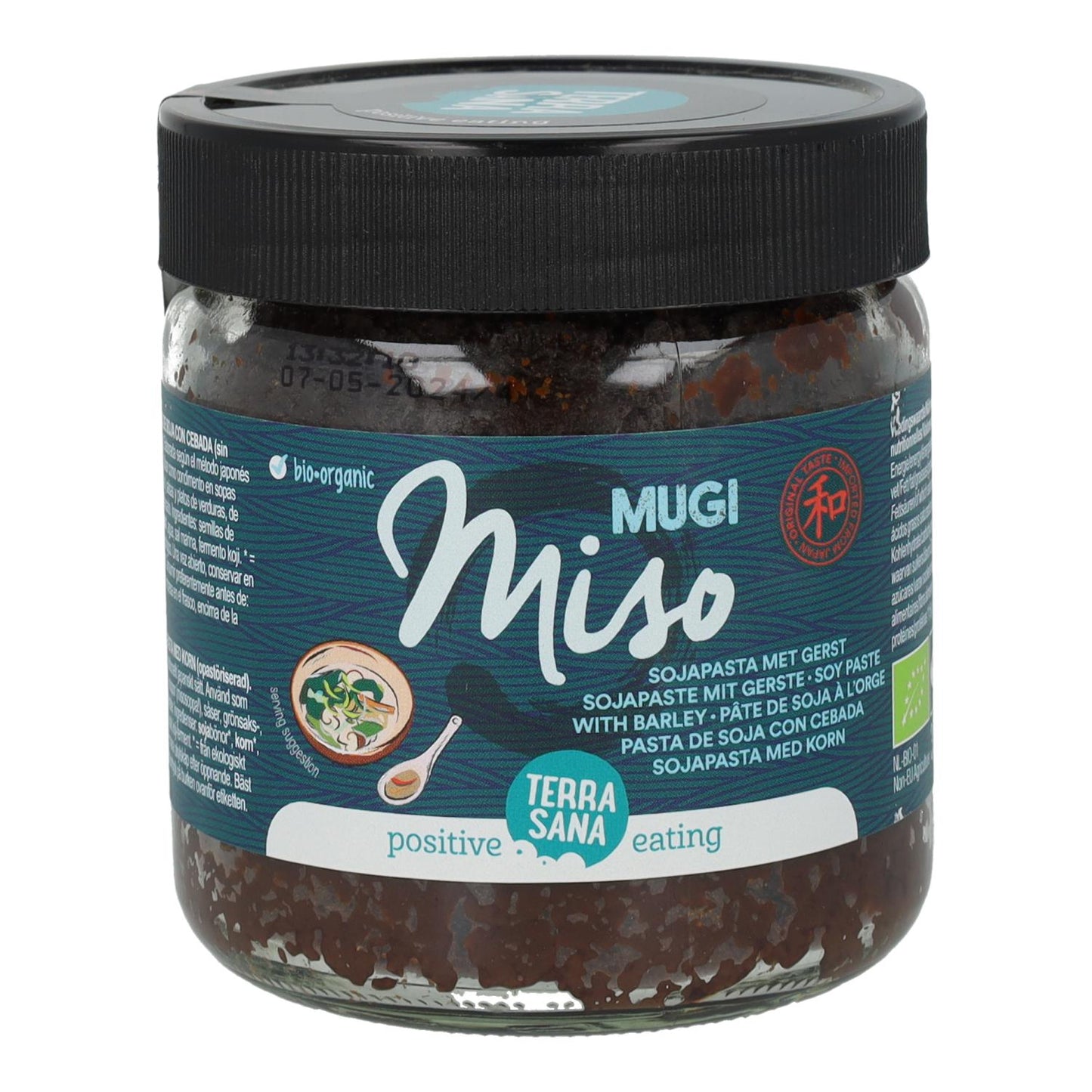 Mugi miso no pasteurizada BIO. Terrasana, 350 g
