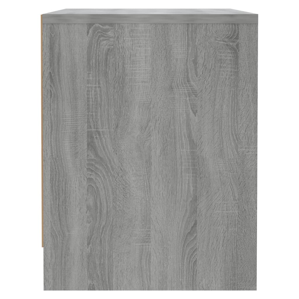 Mesita De Noche Madera De Ingeniería Gris Sonoma 45x34x44,5 Cm_4
