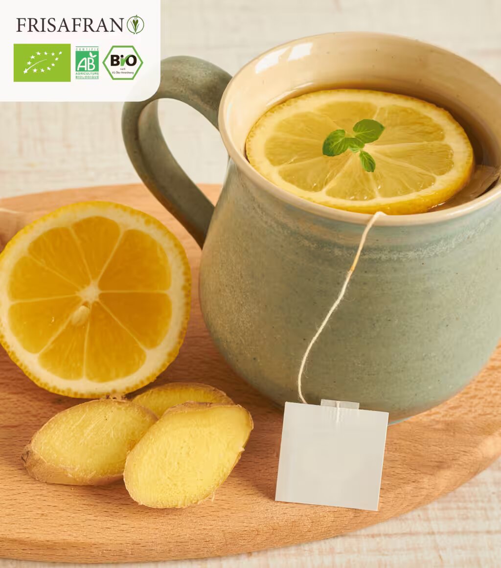 Infusión De Jengibre-limón |pirámides | Calidad | Frisafran