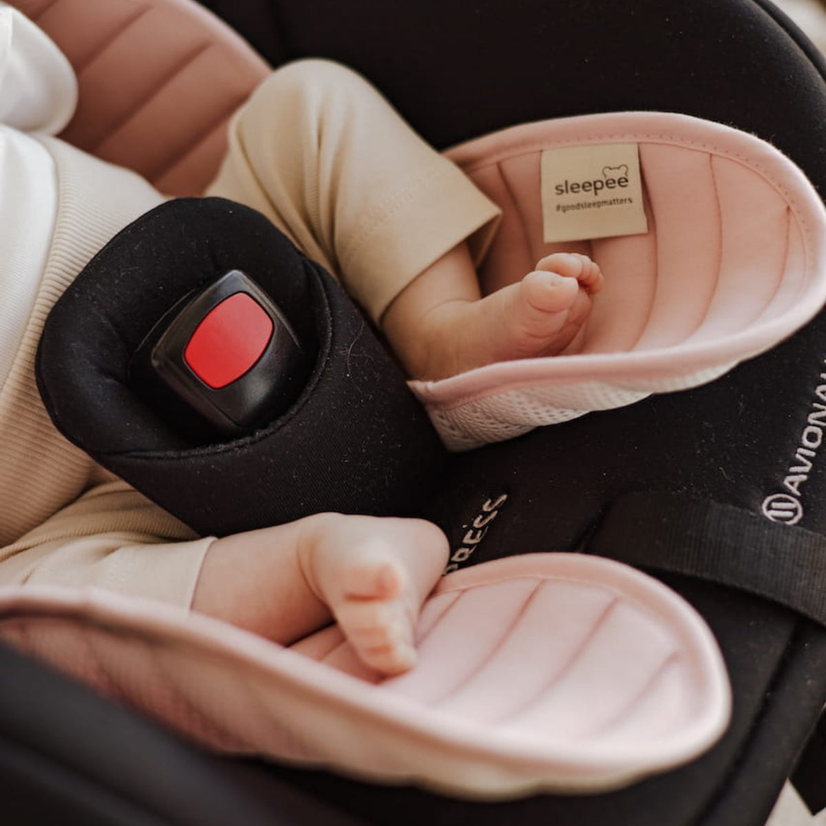 Colchoneta Unviersal Transpirable Para Silla De Coche Rose