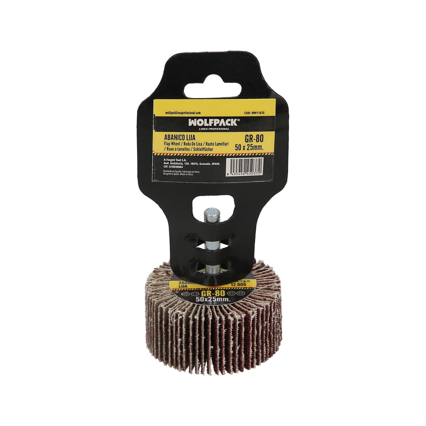 Abanico Lija Grano 80 Medida Ø 50 X 25 Mm. Disco Abrasivo Laminas, Ruedas Mil Hojas, Ruedas Abrasivas,lijado,desbaste,pulir