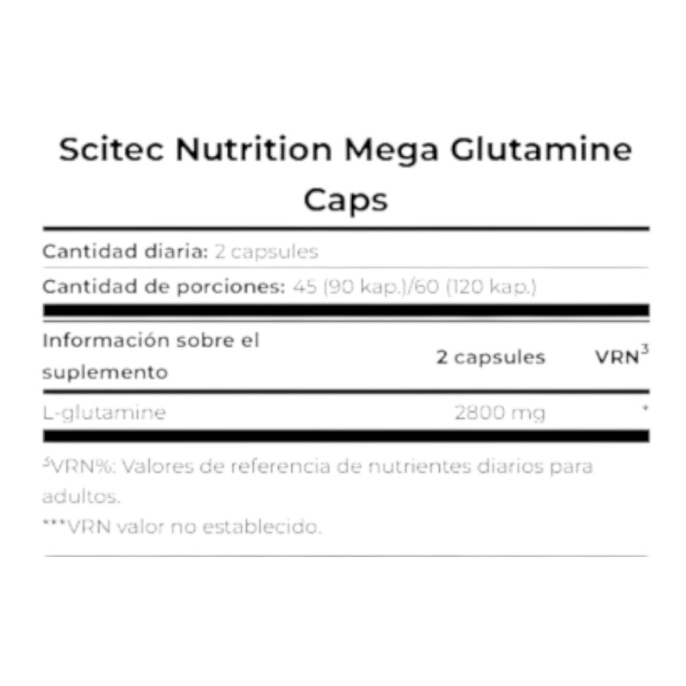 Mega Glutamine 120 Caps
