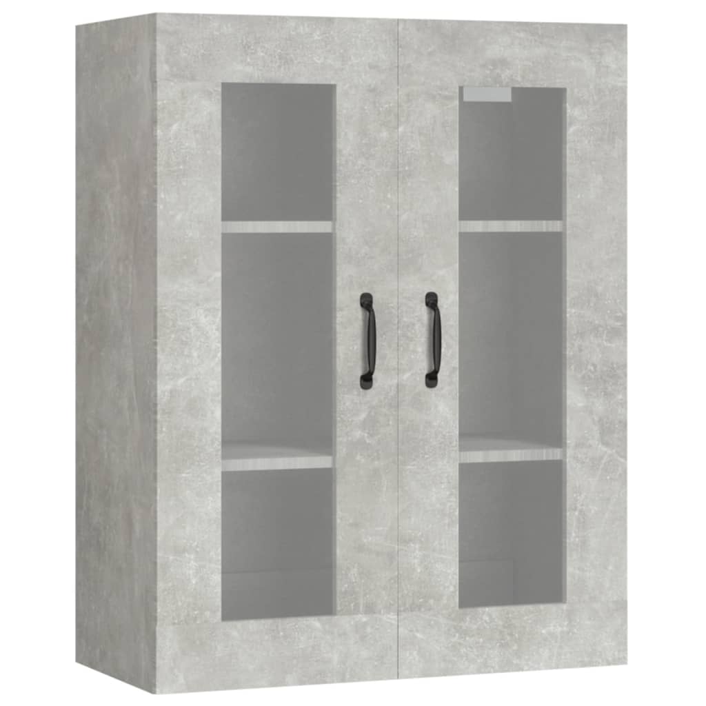 Armario Colgante De Pared Gris Hormigón 69,5x34x90 Cm / Vetonek_5
