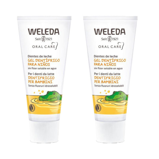 Pack 2x Gel Dentífrico especial niños Weleda 50 ml