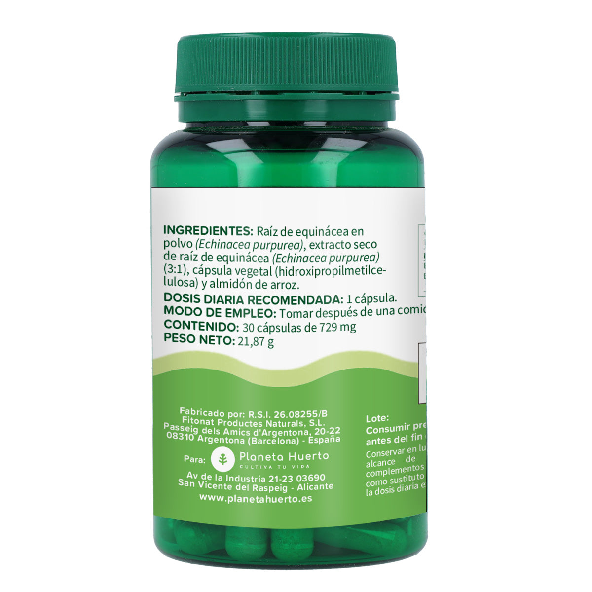 Equinácea Planeta Huerto 30 cápsulas vegetales