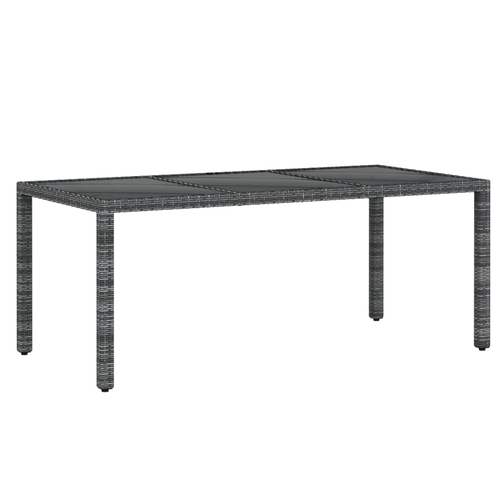 Vidaxl Juego De Comedor Para Jardín 9 Piezas Ratán Sintético Gris_5