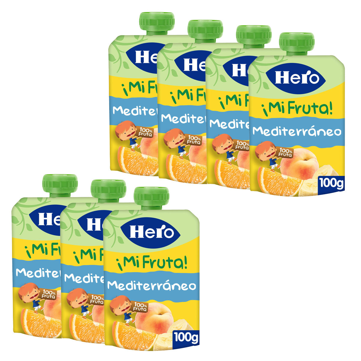 Pack 7x Bol Yogur Mediterraneo Hero 100g