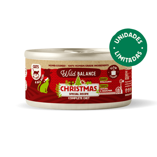 Lata Receta de Navidad BARF para gatos Wild Balance 120 g
