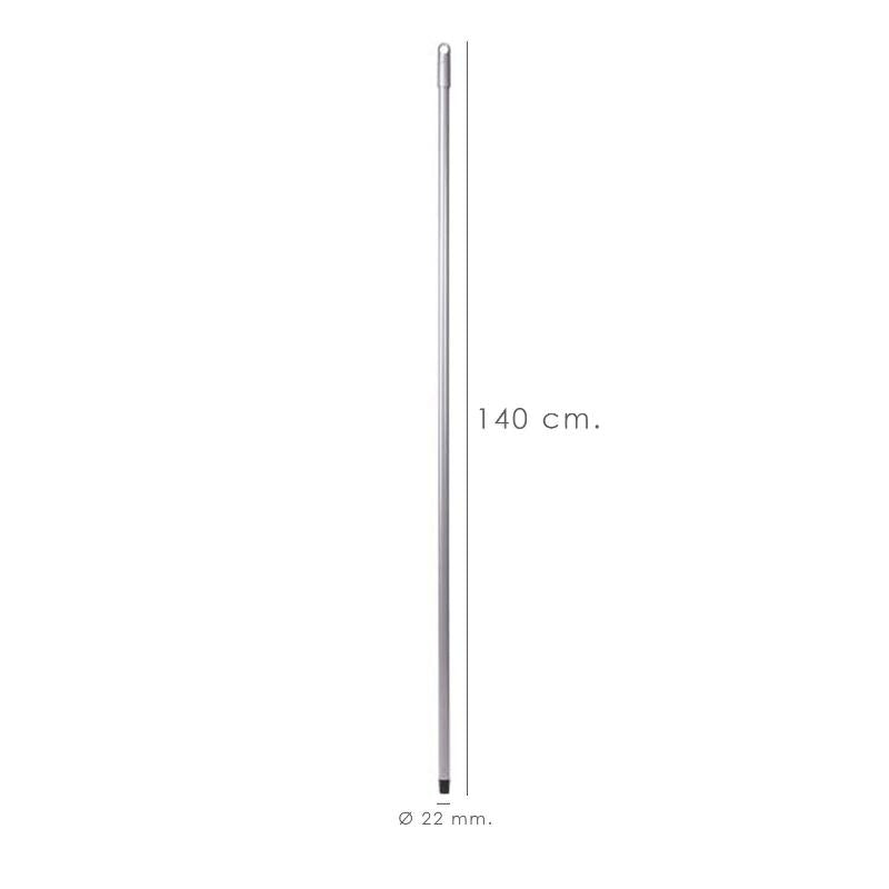Mango Universal Metalico Forrado Con Rosca Para Cepillos / Fregonas Domesticos Ø 22 X 1400 Mm._1