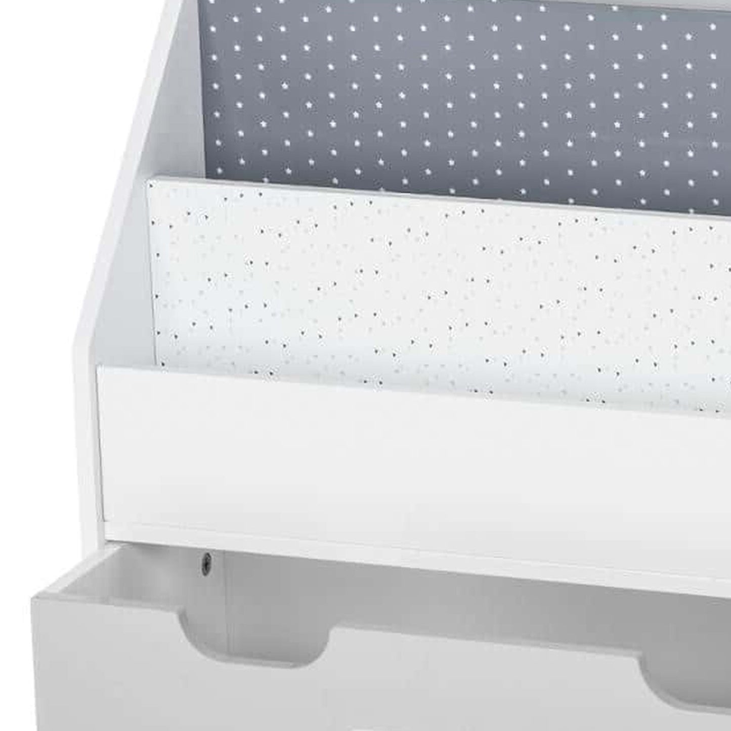 Wellhome Estantería Con Contenedor Y Ruedas Gris