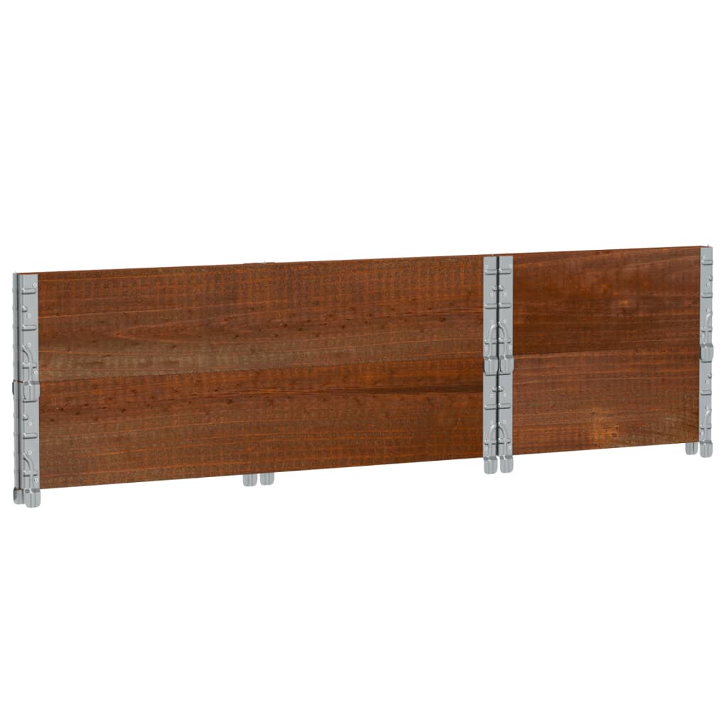 Jardinera De Madera Maciza De Pino Marrón 100x50 Cm_5
