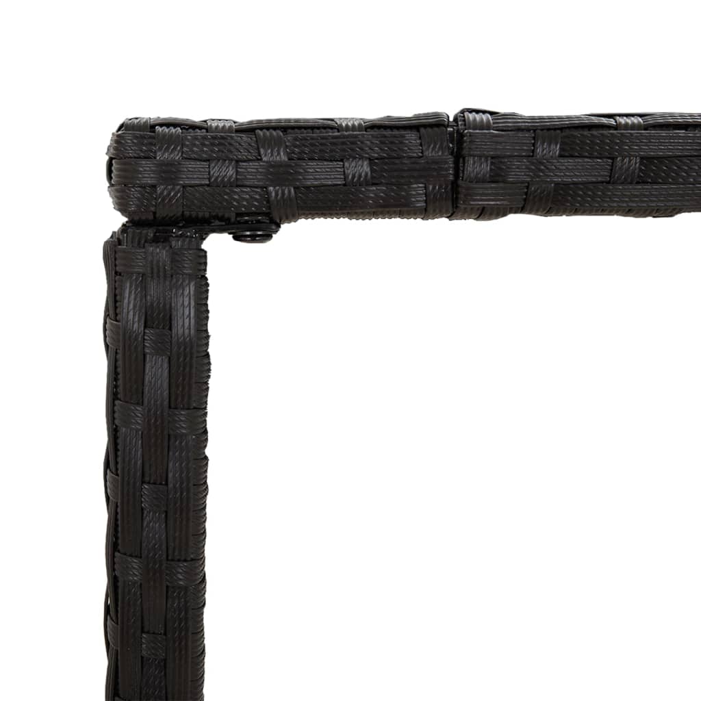 Vidaxl Mesa Y Taburetes Altos Jardín 5 Piezas Ratán Sintético Negro_5