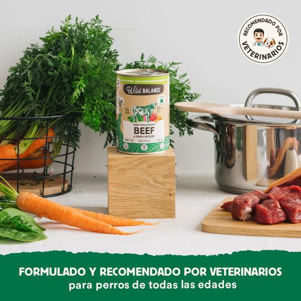 Lata de Ternera BARF para perros Wild Balance 400 g