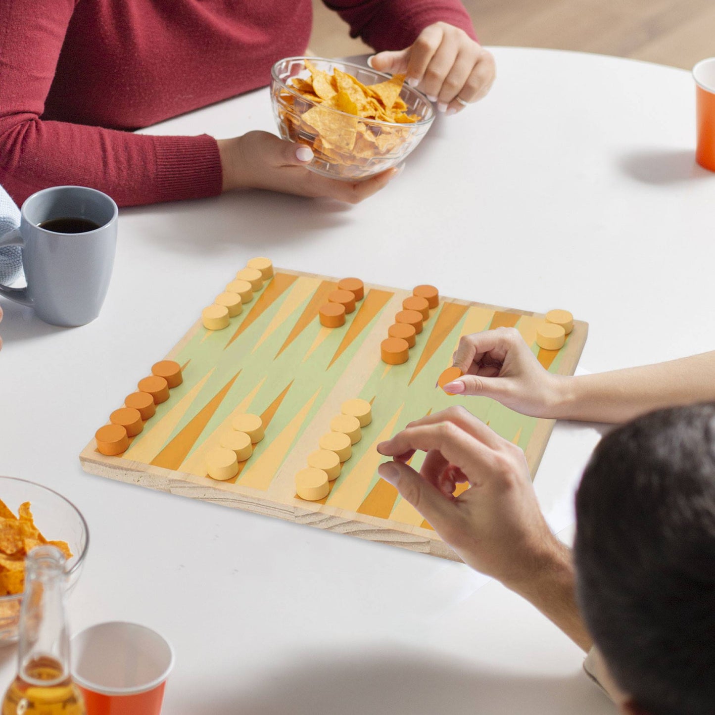 Well Home - Juego De Backgammon Con Bolsa De Algodón_3