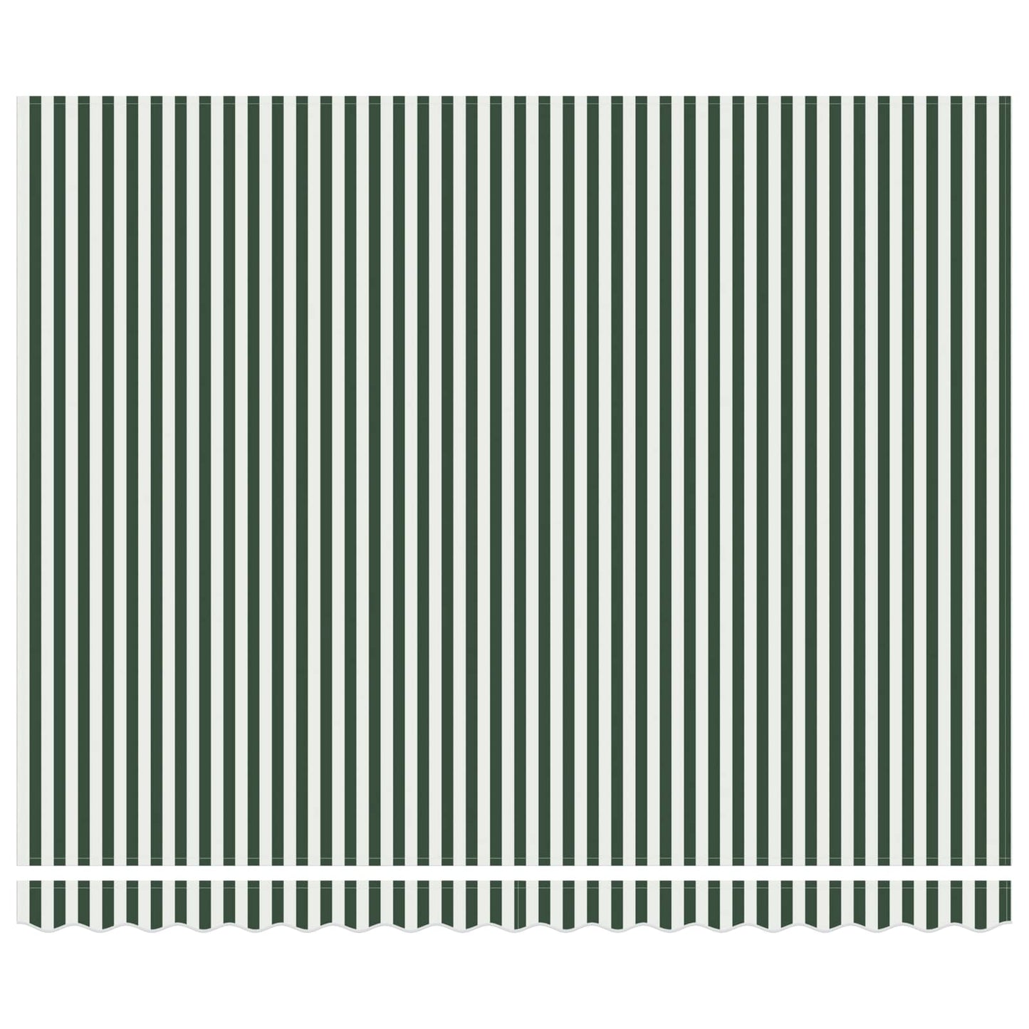 Toldo Retráctil Verde Y Blanco 400 X 350 Cm Tela Y Aluminio_5