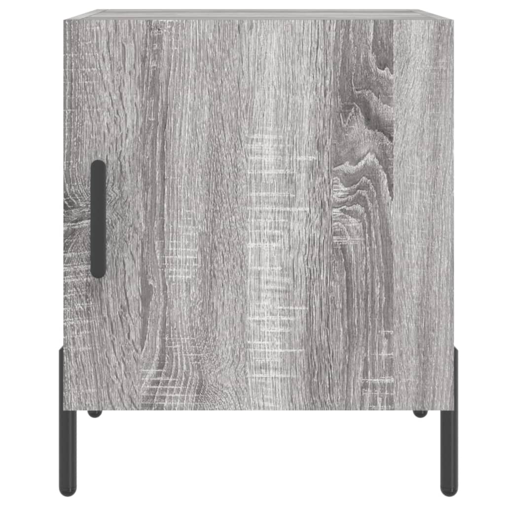 Mesita De Noche Madera De Ingeniería Gris Sonoma 40x40x50 Cm_4