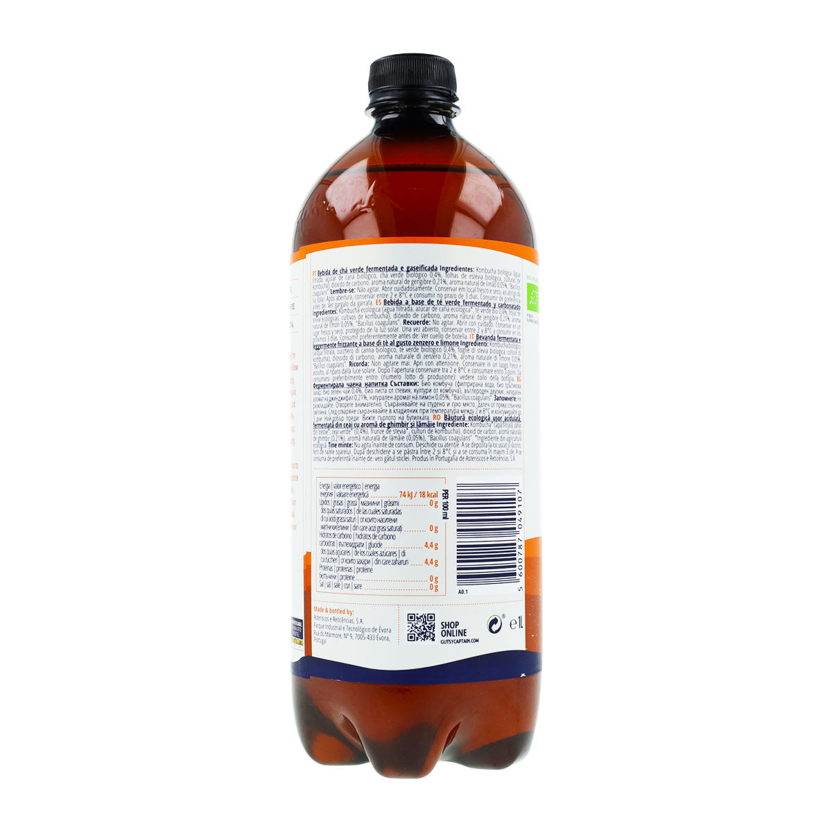 Pack 6X Bebida Kombucha Jengibre y limón 6L