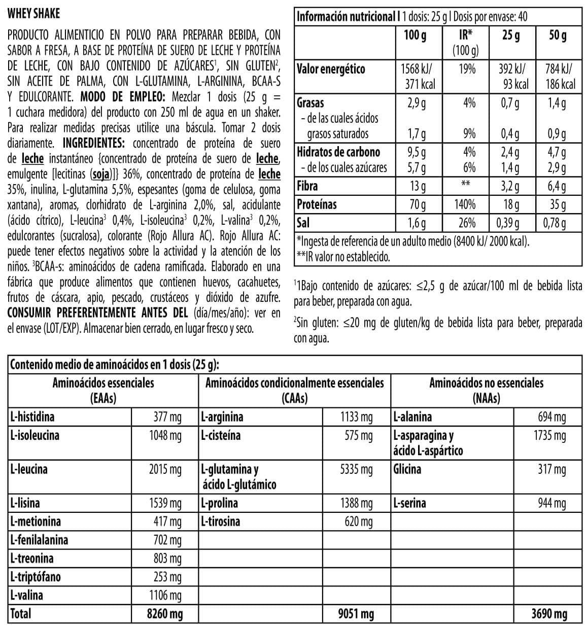 Whey Shake - 1kg - Fresa - Proteina De Suero Whey - Biotech Usa_5