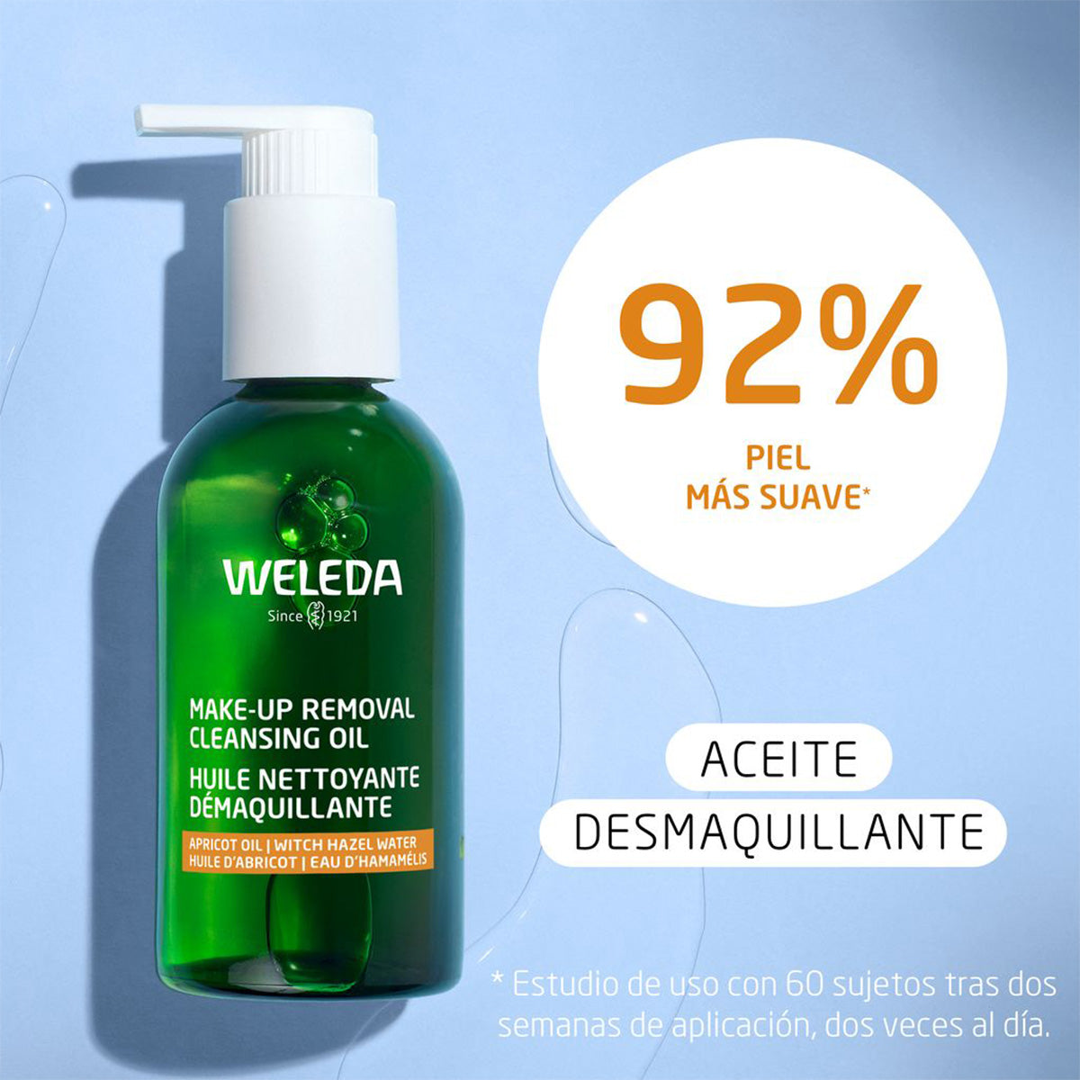 Aceite Limpiador Desmaquillante, Weleda, 150 ml.