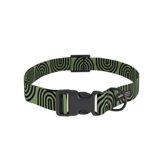 Cafide Collar De Material Pet Reciclado Verde. Modelo Juno.