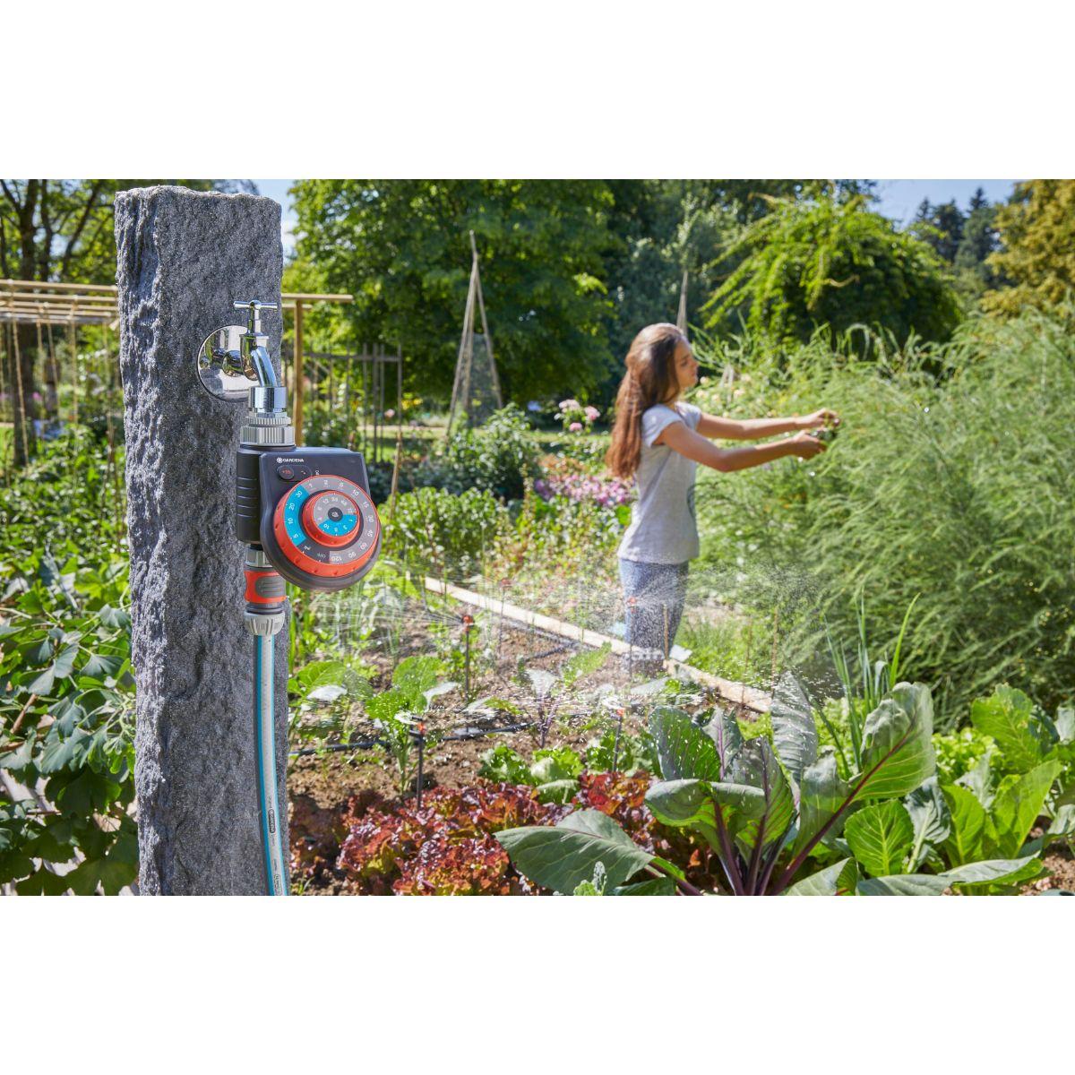 Programador de riego easy plus Gardena 60 programas