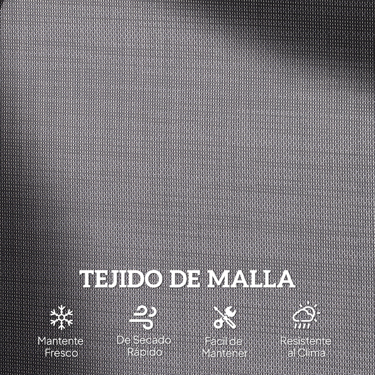 Outsunny Banco Balancín De 2 Plazas De Jardín Tubo De Metal 120x70x85 Cm Gris_5