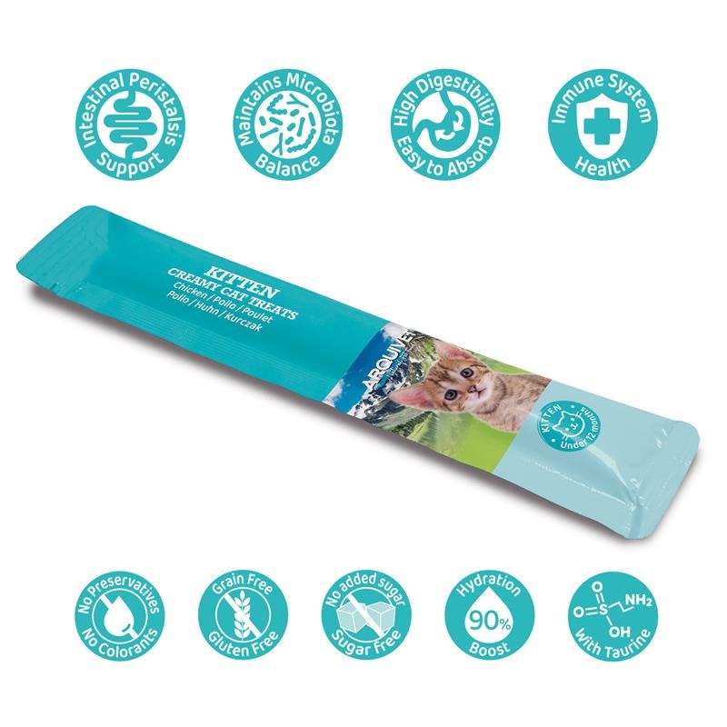 Creamy Cat Treats Snack cremoso Kitten pollo Arquivet 5x14 g