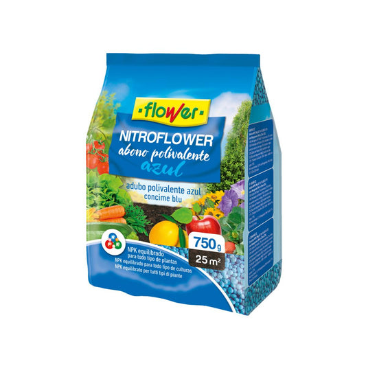 Abono polivalente azul nitroflower Flower 750 g