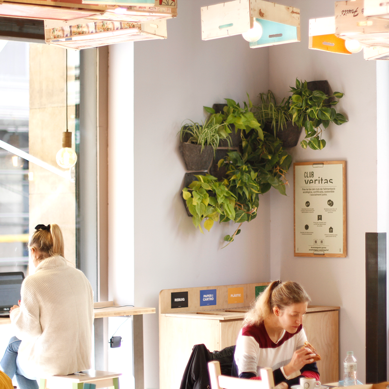 Jardín Vertical Modular Citysens Con Riego Manual De 3 Maceteros – Negro Con Funda Téxtil Reciclada