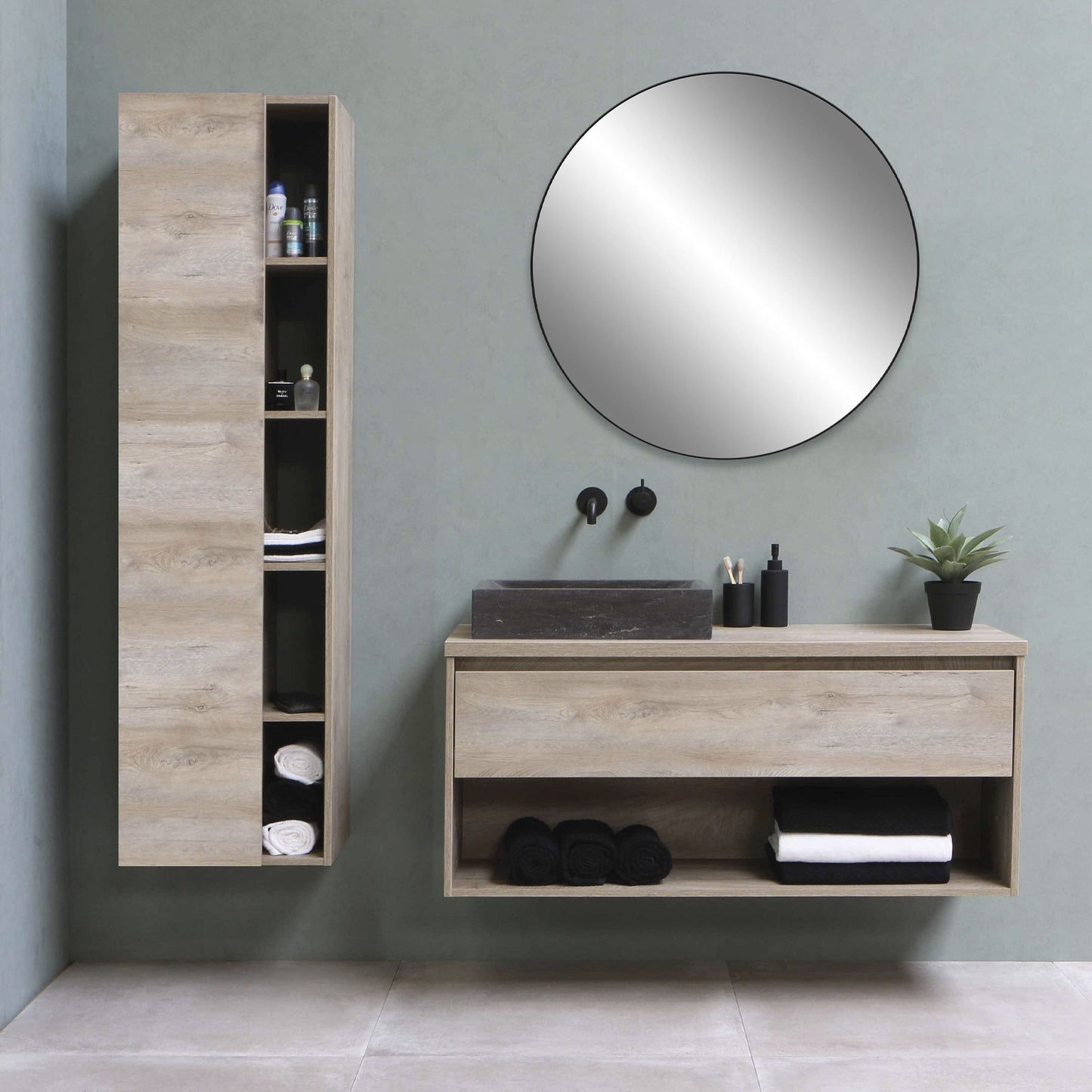 Well Home Espejo Redondo Marco En Metal Ø110cm_3