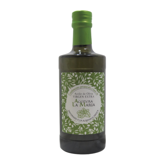 Aceite De Oliva Virgen Extra Macerado A La Albahaca 50 Cl Cristal