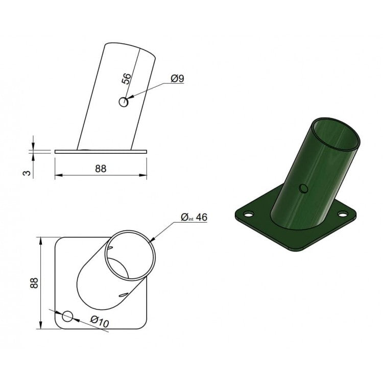 Set De Anclajes Para Columpio Metalicos Masgames.