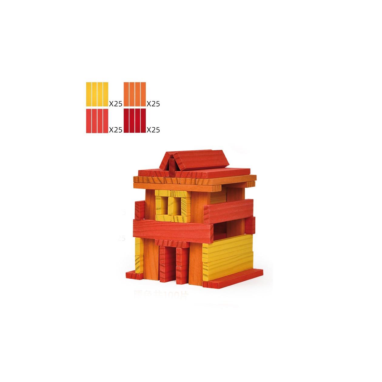 City Blocks Warm Color Andreu Toys