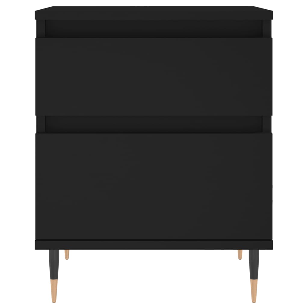Mesitas De Noche 2 Uds Madera De Ingeniería Negro 40x35x50 Cm_4
