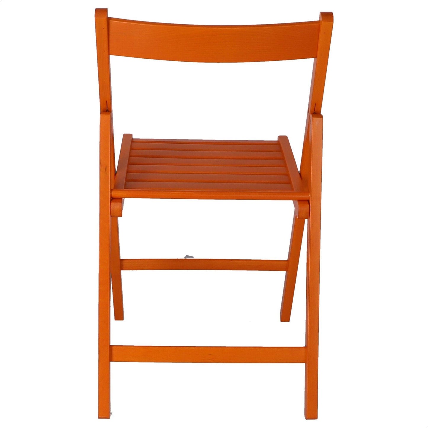 Well Home Mobiliario & Decoración - Pack 4 Sillas Bas En Madera De Haya, Acabado Naranja_4