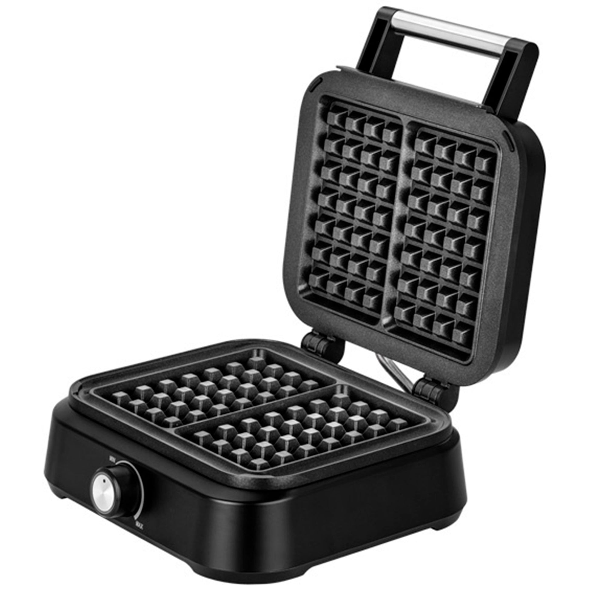 Gofrera Eléctrica Profesional, 2 Gofres Belgas Gruesos, Antiadherente, Regulador Temperatura, Acero Inox. Mpm Mpm-mgo-40 Negro